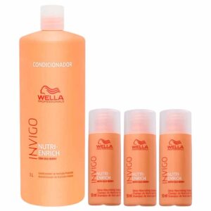 Wella Professionals Invigo Nutri-Enrich Kit - 1 Condicionador + 3 Shampoos Kit