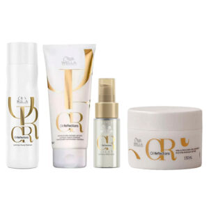 Wella Professionals Oil Reflections Kit – Shampoo + Condicionador + Máscara + Óleo Capilar